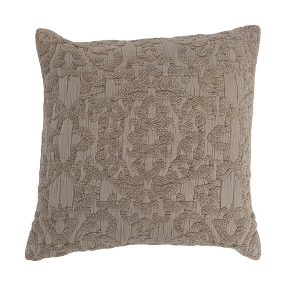 Cream Jacquard Chenille Pillow