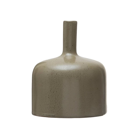 Small Reactive-Glazed Stoneware Vase