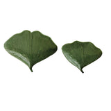 Stoneware Gingko Leaf-Shaped Dish