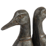 Cast Iron Duck Head Bookend Set