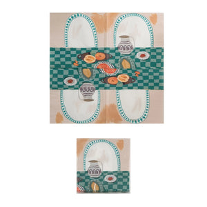 Paper Party Napkins w/ Picnic Scene