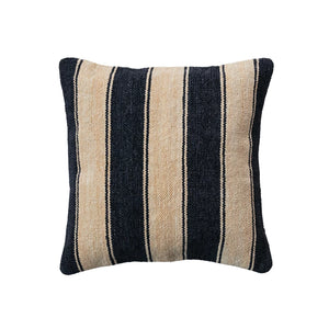 Square Striped Chenille Pillow