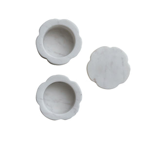 Scalloped Stackable Pinch Pot Set