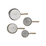 Stainless Steel Embossed Measuring Cup Set