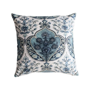 Blue Velvet Printed Pillow