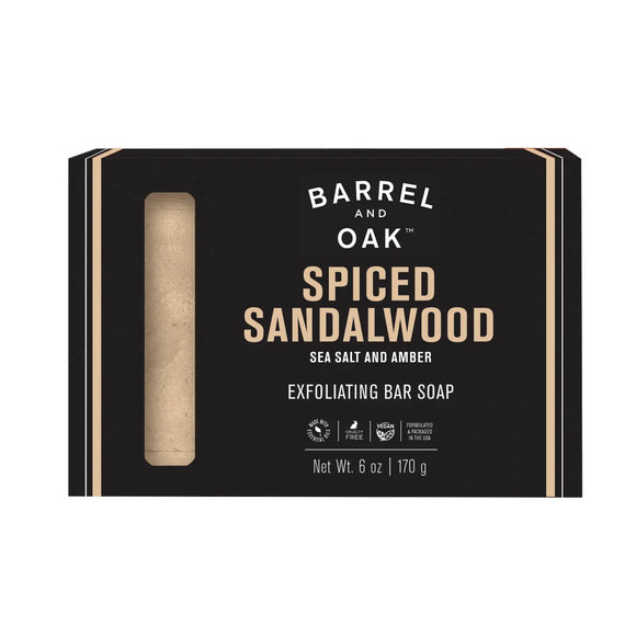 Spiced Sandalwood Exfoliating Soap Bar