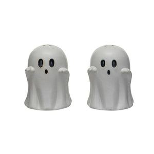Stoneware Ghost Salt & Pepper Set