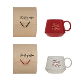 Stoneware "Thrill of Hope" Mug w/ Gift Box