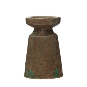 Reactive-Glazed Terra-cotta Pillar Stand