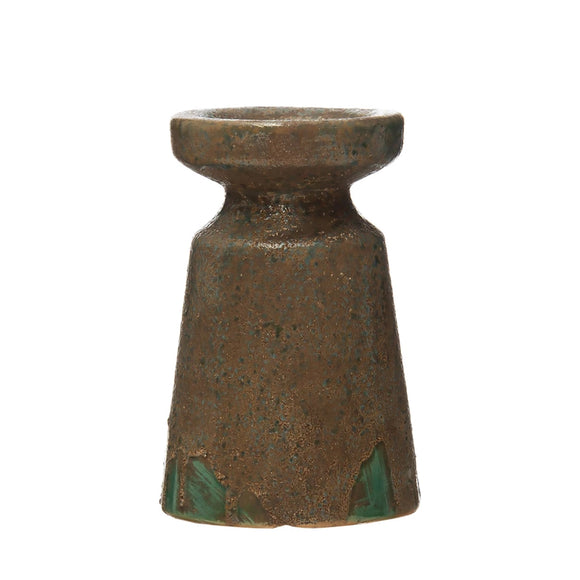 Reactive-Glazed Terra-cotta Pillar Stand