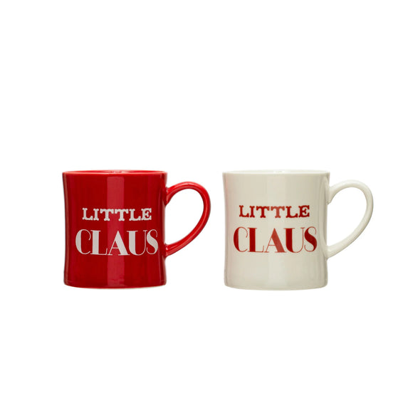 Stoneware Little Claus Red/White Mug