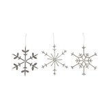 Glass Beaded Snowflake Ornament