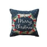 Small Square Wreath Pillow w/ Embroidery, Beads, Pom-Poms