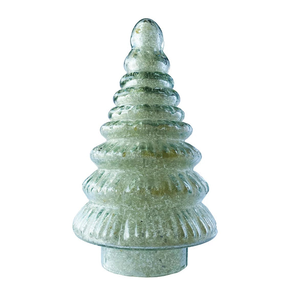 Embossed Glass Tree w/ Beaded Interior