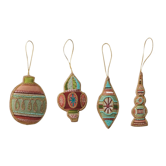 Soft Beaded & Embroidered Ornament