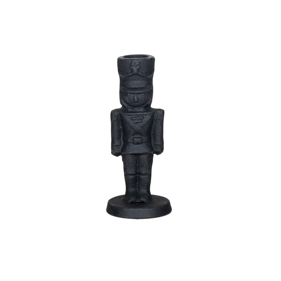 Large Cast Iron Nutcracker-Shaped Taper Holder