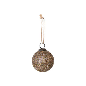 Beaded Glass Ball Ornament