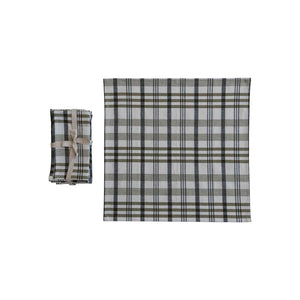 Green Plaid Stonewashed Napkin Set
