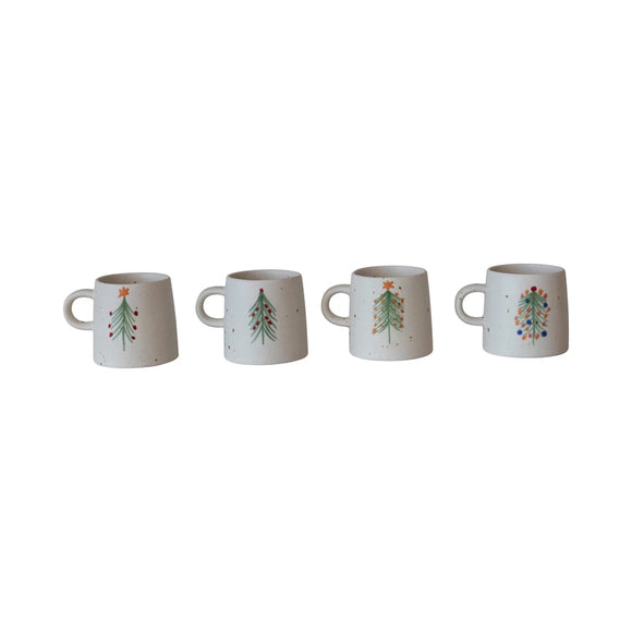 Hand-Painted Holiday Stoneware Mug