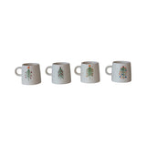 Hand-Painted Holiday Stoneware Mug