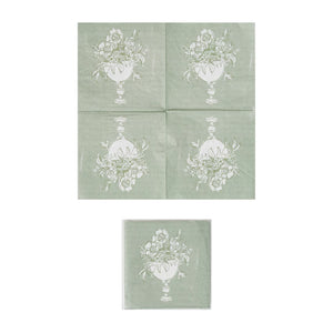 Flowers Vases Paper Cocktail Napkin Set