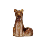 Stoneware Fox-Shaped Taper Holder