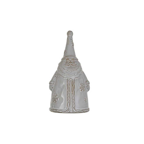 Stoneware Santa-Shaped Bell