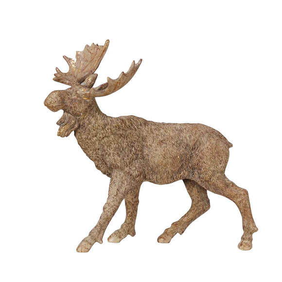 Gold Decorative Standing Moose