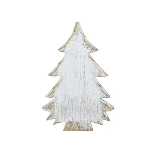 Distressed White Decorative Tree