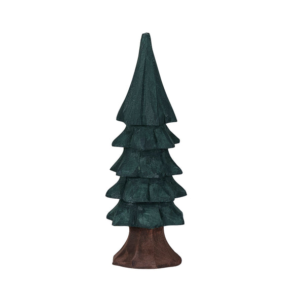 Mini Green Carved Wood Tree