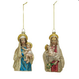 hand-Painted Virgin Mary & Child Ornament