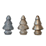 Silver/Gold Embossed Glass Tree