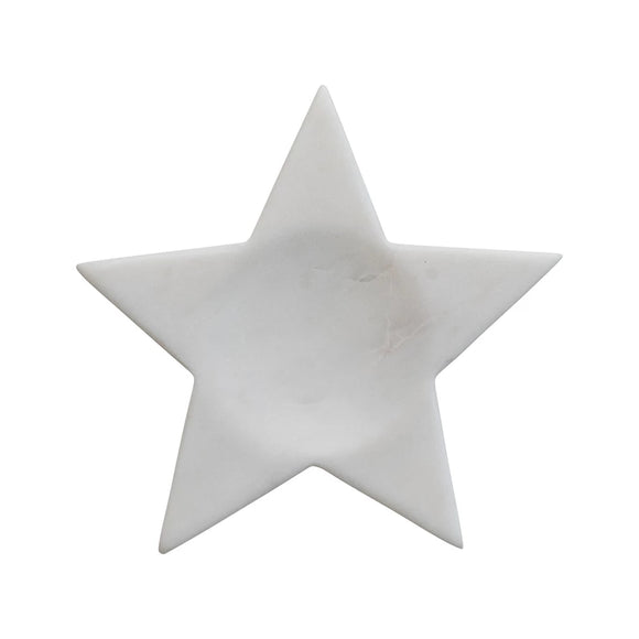 White Marble Star-Shaped Spoon Rest/Dish