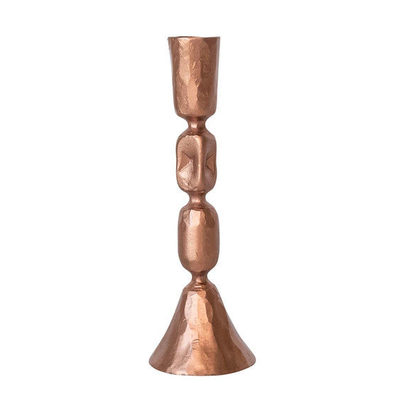 Large Copper Forged Cast Taper Holder