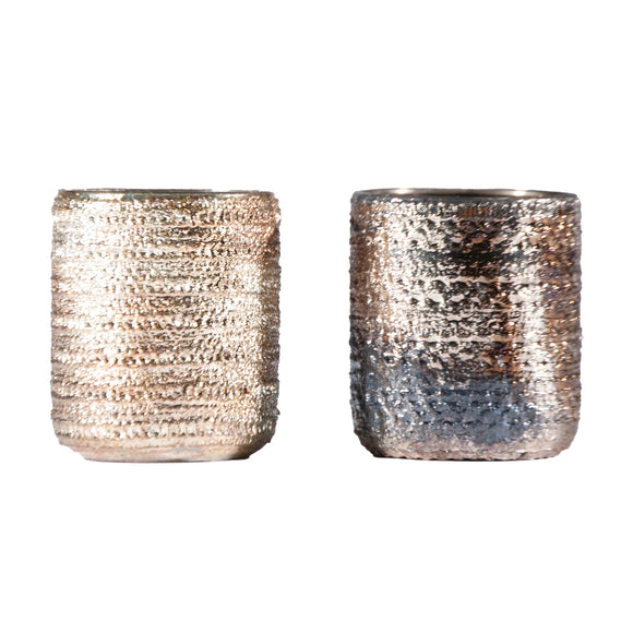 Embossed Glass Votive