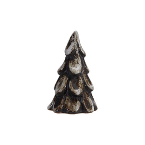 Small Reactive-Glazed Brown Stoneware Tree