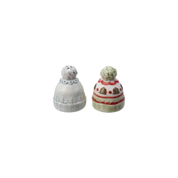 Stoneware Beanie Salt & Pepper Shake Set