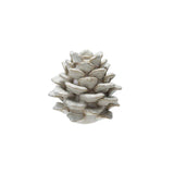 Cream Stoneware Pinecone-Shaped Taper Holder