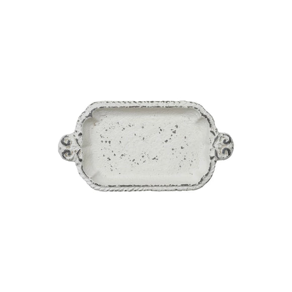 Distressed Cast Tray w/ Handles
