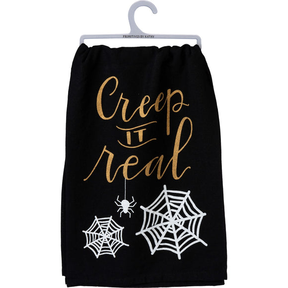 Creep It Real Tea Towel