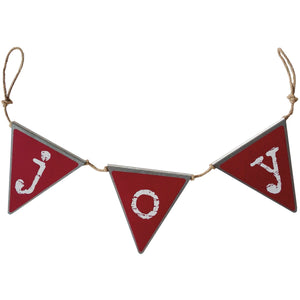 Metal Joy Pennant Banner