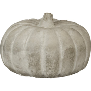 Grey Cement Pumpkin