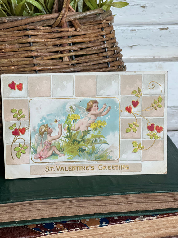 Antique Early 1900s Valentine’s Day Postcard