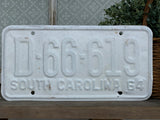 Vintage Painted License Plate