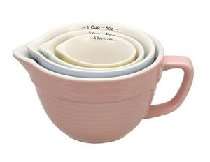 Pastel Stoneware Measuring Cup Set