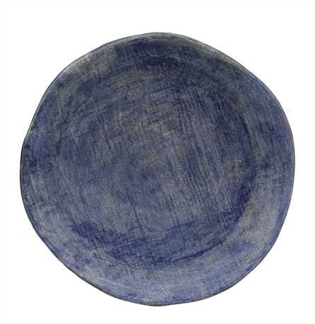 Blue Stoneware Saucer