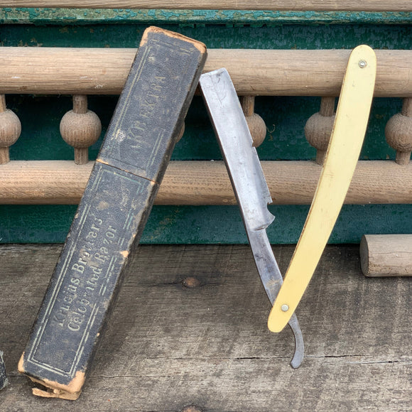 Crocus Steel Razor Krusius Brothers Straight Razor w/ Box – The Gentleman's Stache, DBA ...
