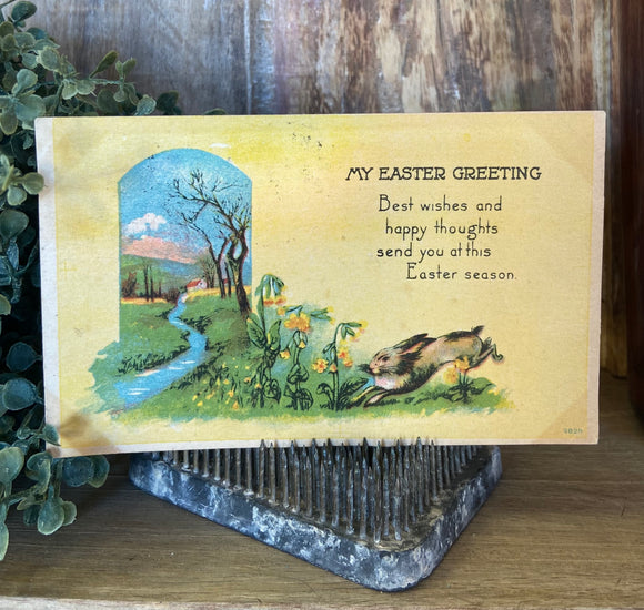 Antique 1917 Easter Greeting Postcard