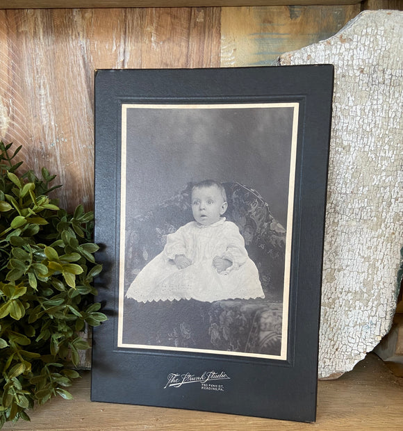 Antique Baby Cabinet Portrait from Strunk Studio in Reading, PA