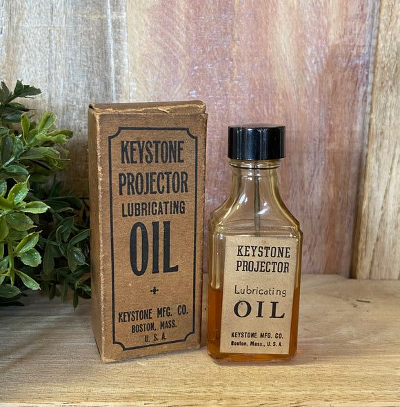 Vintage Keystone Projector Oil & Box